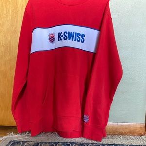K-Swiss Red Crewneck
